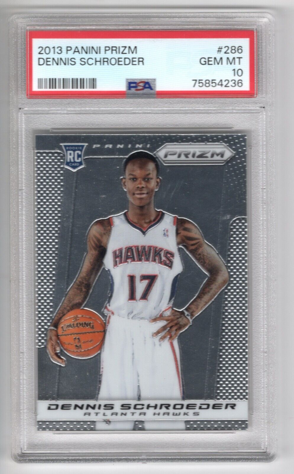 2013/14 Panini Prizm Basketball #286 Dennis Schroeder Rookie Card RC PSA 10 - 643-collectibles