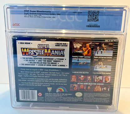 WWF Super Wrestlemania Wrestling Super Nintendo (1992) Complete in Box CGC 7.0 - 643-collectibles