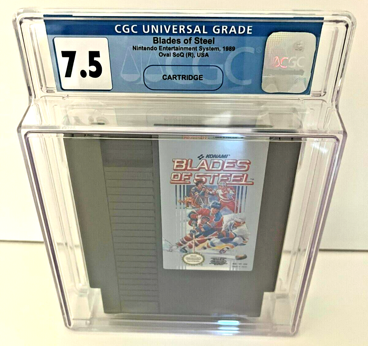 Blades of Steel Hockey Nintendo NES (1989) Cartridge CGC 7.5 - 643-collectibles