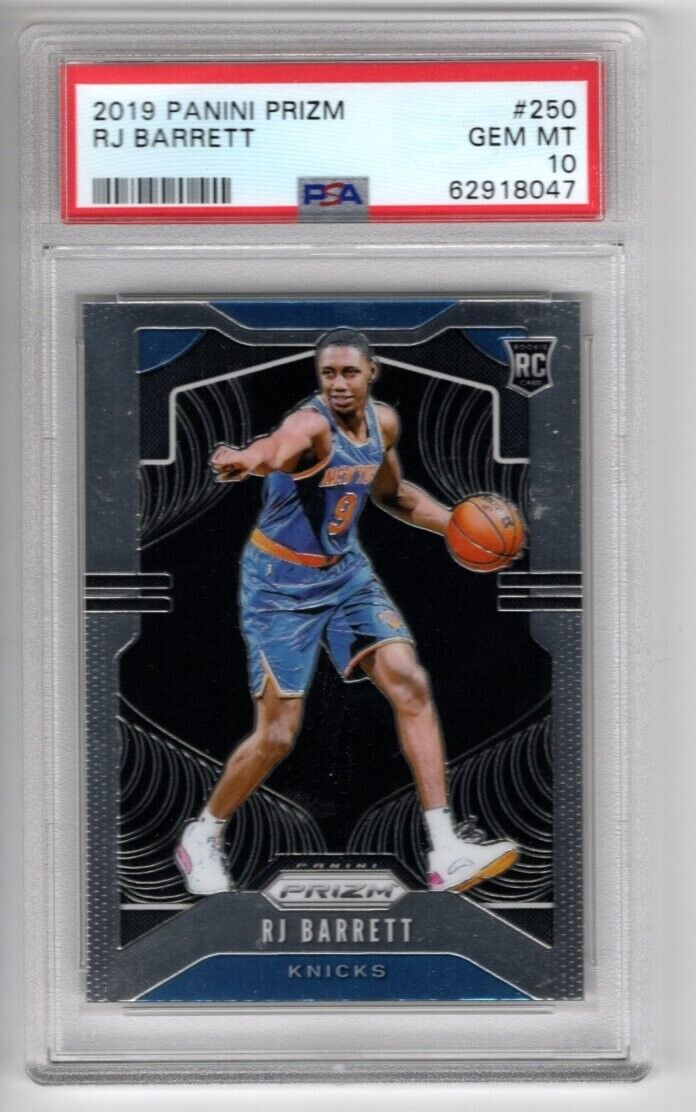 2019/20 Panini Prizm Basketball #250 RJ Barrett Rookie Card RC PSA 10 - 643-collectibles