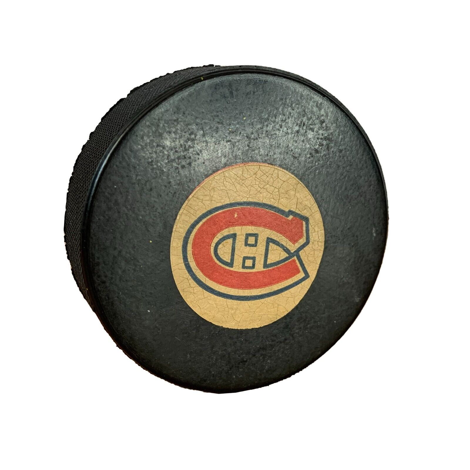 Montreal Canadiens Game Used Hockey Puck - 643-collectibles