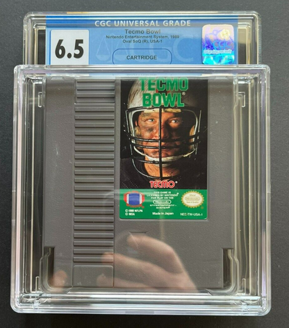 Tecmo Bowl Football Nintendo NES (1989) Cartridge CGC 6.5 - 643-collectibles