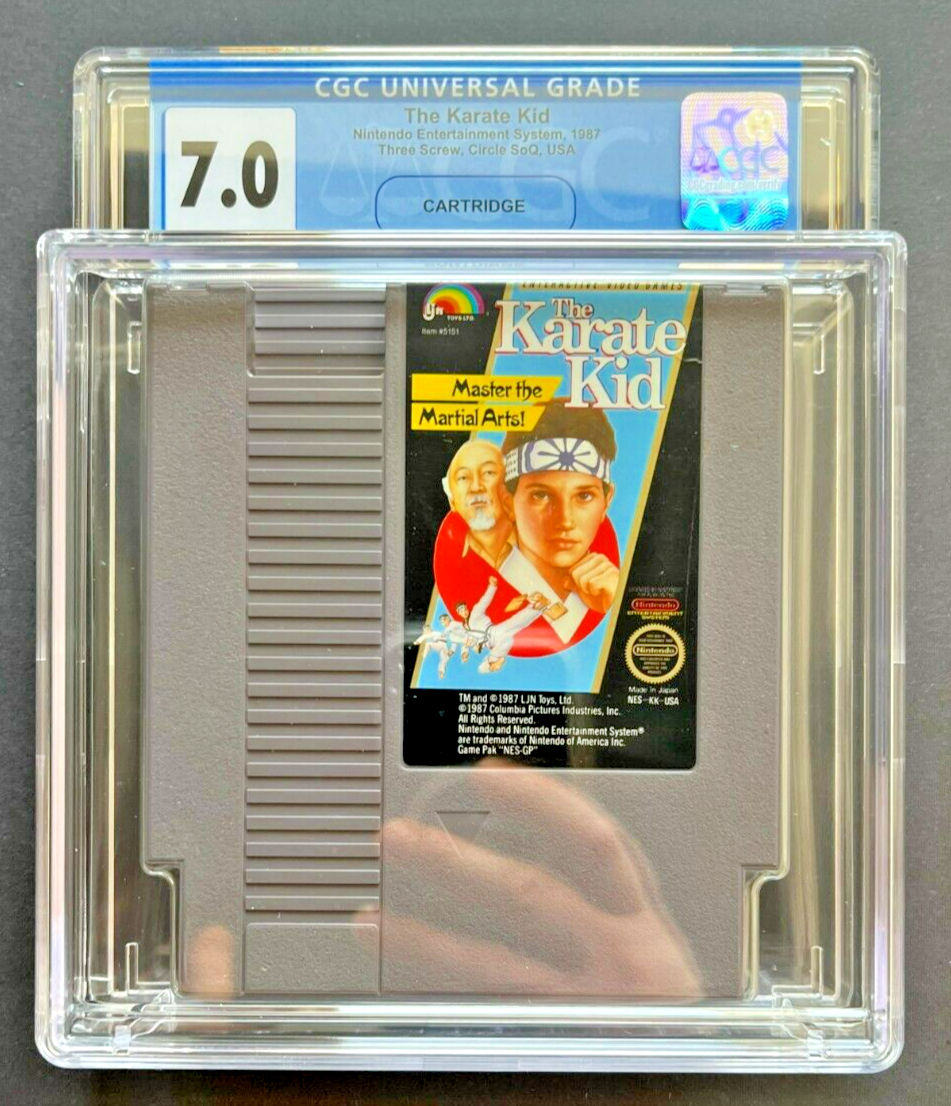 The Karate Kid Nintendo NES (1987) Cartridge CGC 7.0 - 643-collectibles